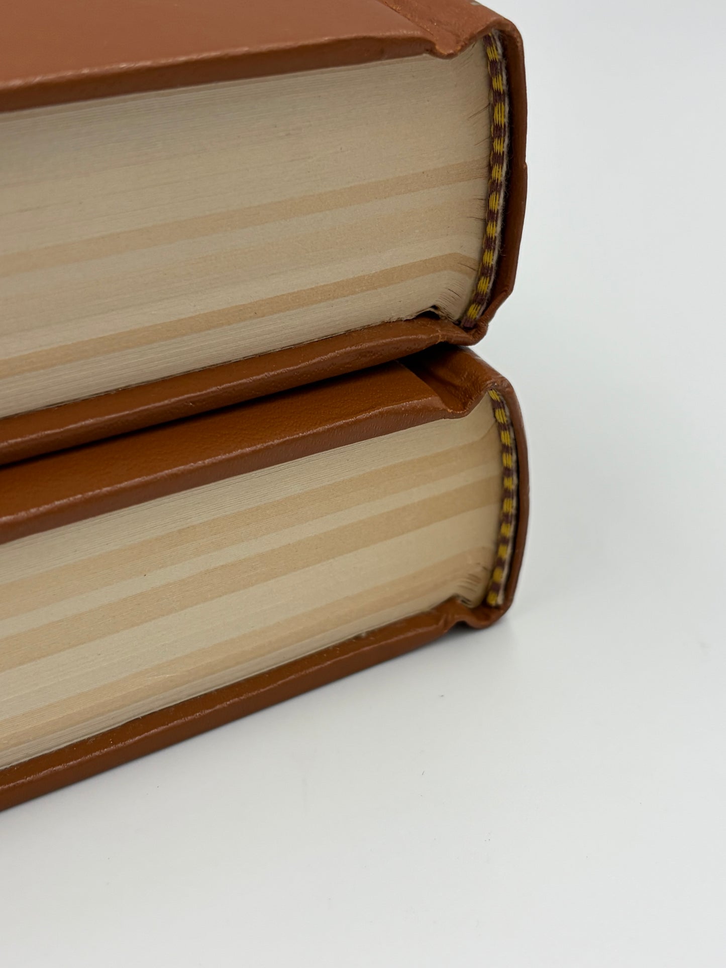 Binding details from Volumes 1 and 2  hardcovers of 'The Decline and Fall of the Roman Empire' 