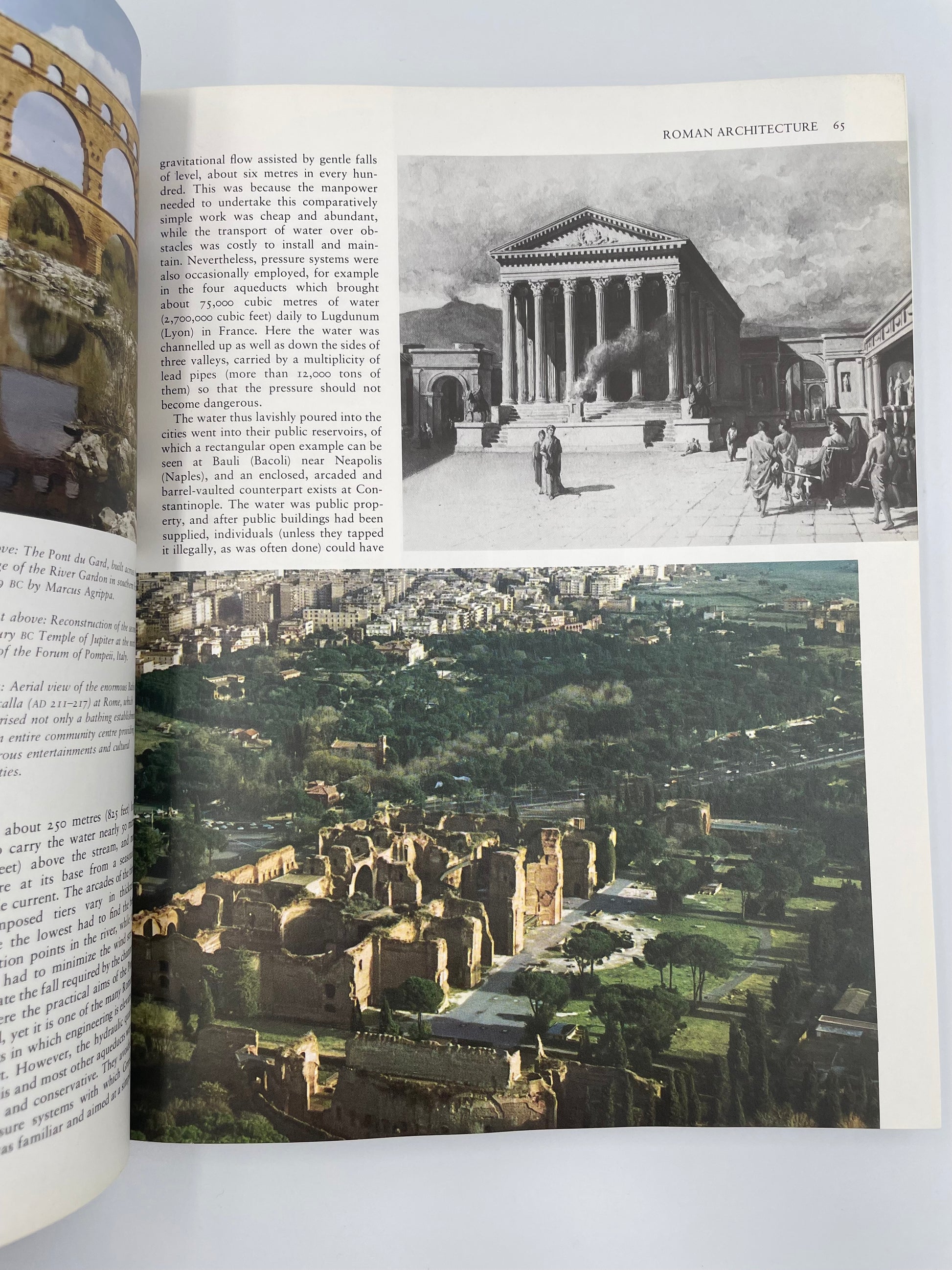 Page on Roman architecture from ‘Architecture of the Western World’ by Michael Rayburn