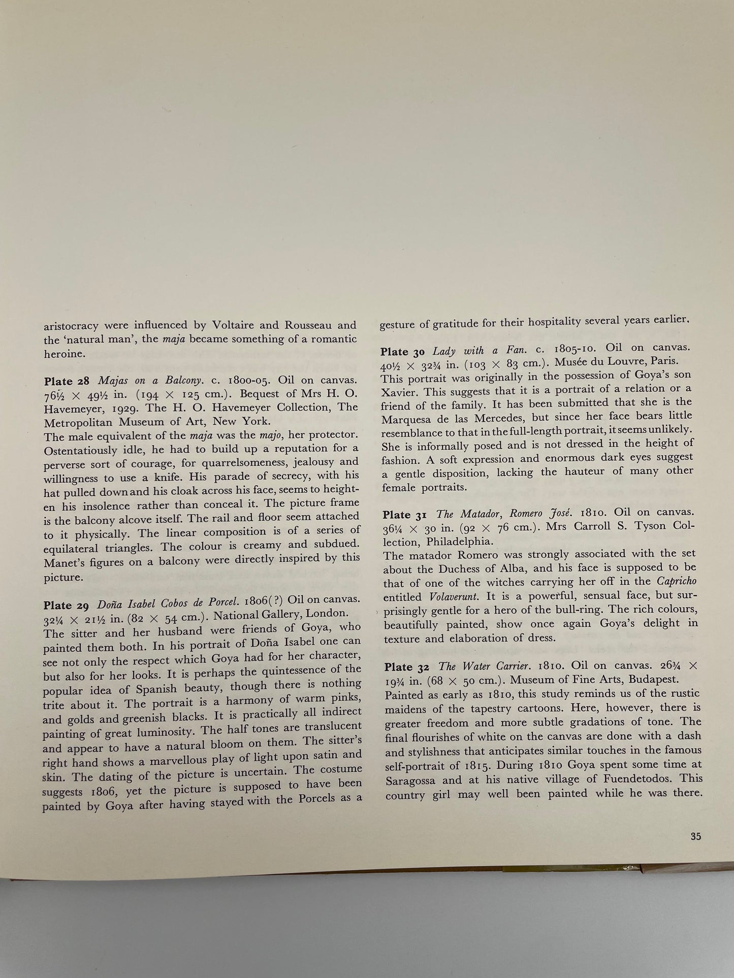 Random page 35 from Goya by Bernard L. Myers