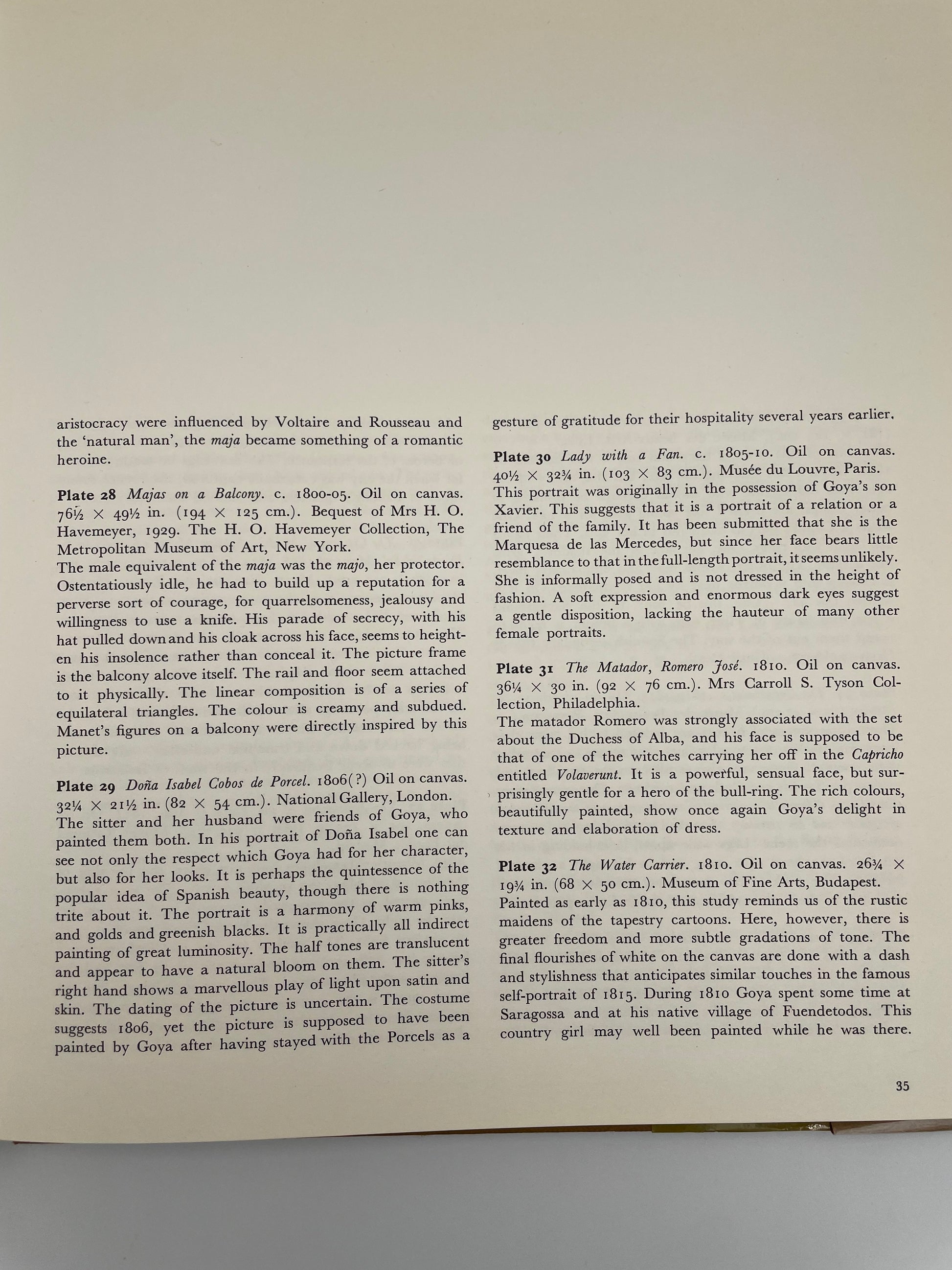 Random page 35 from Goya by Bernard L. Myers