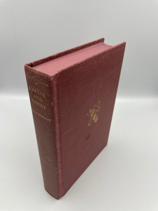 Book cover and Spine of 'Caesar and Christ by Will Durant' (1972 Edition) 