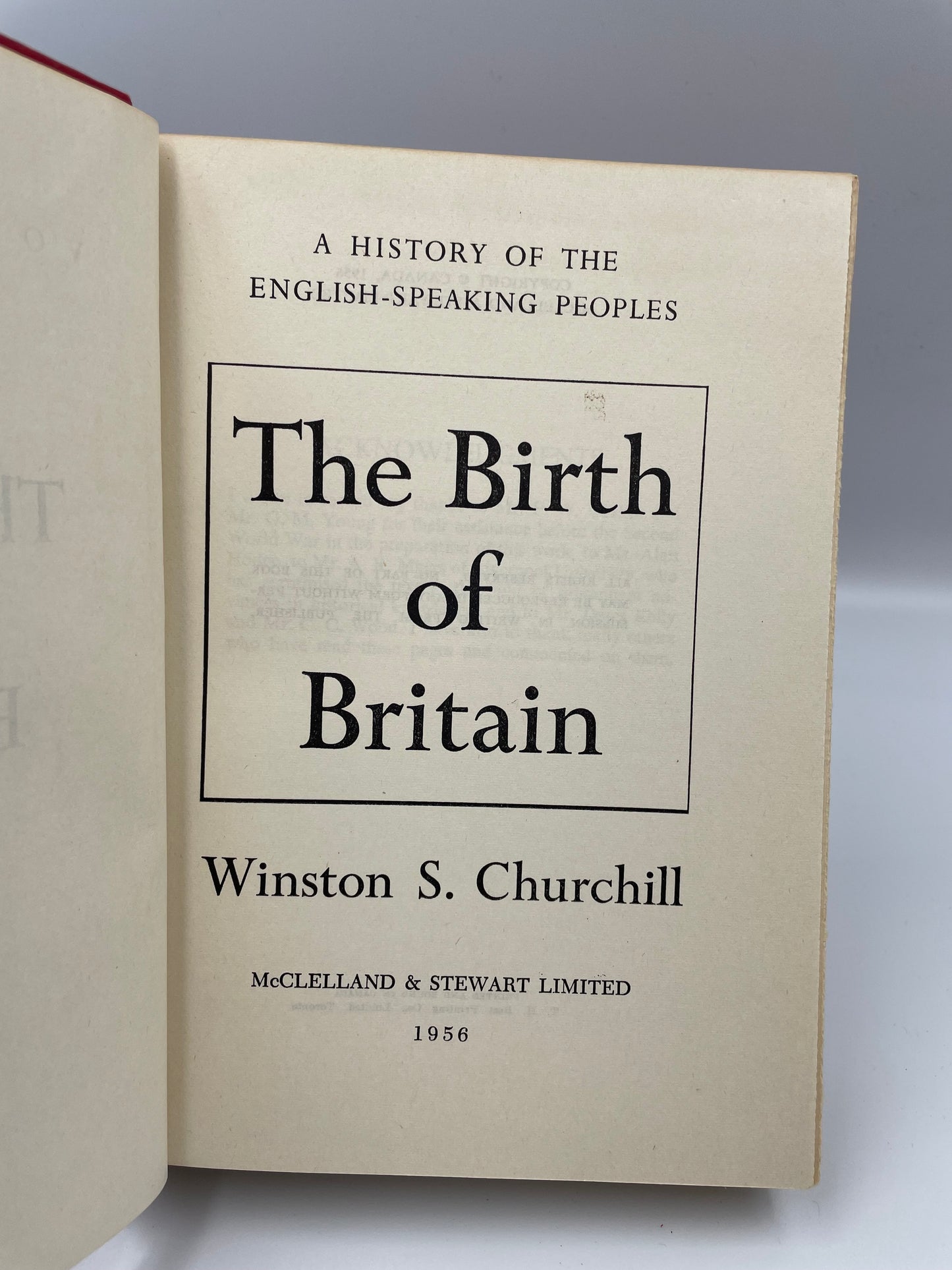 A History of the English-Speaking Peoples by Winston Churchill (4 volume set).