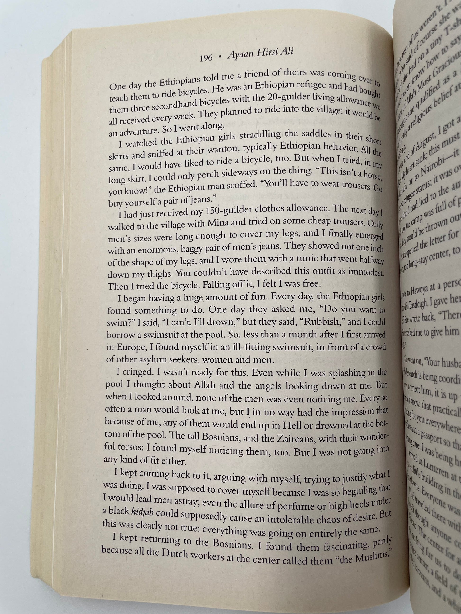 Random page 96 from ‘Infidel’ by Ayaan Hirsi Ali.