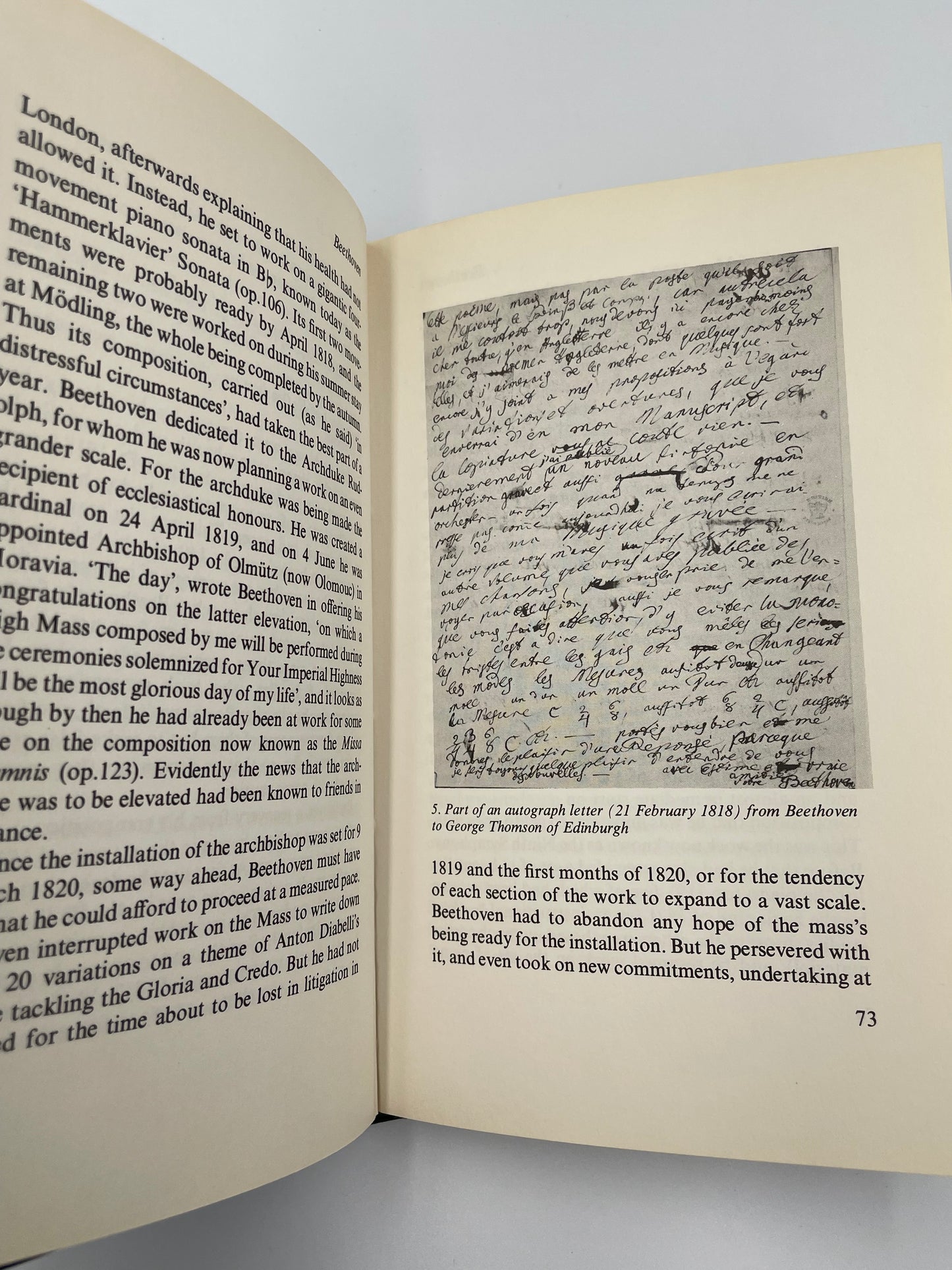 Open page with illustration of ‘The New Grove Beethoven’