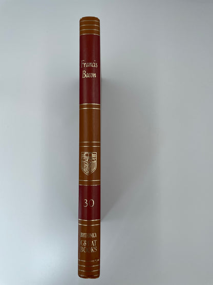 Book Spine of "Francis Bacon: Advancement of Learning, Novum Organum, New Atlantis".