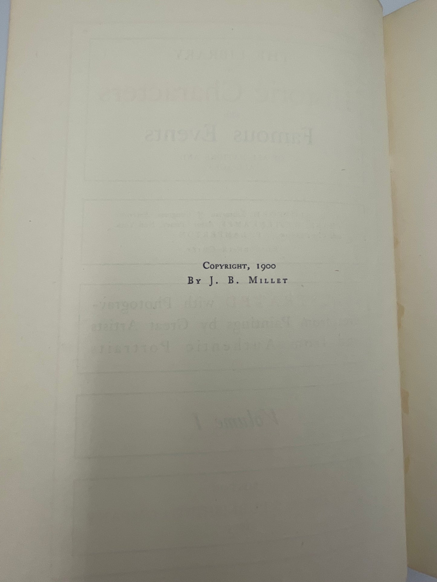 The Library Edition of Historic Characters and Famous Events (11 Volume set)