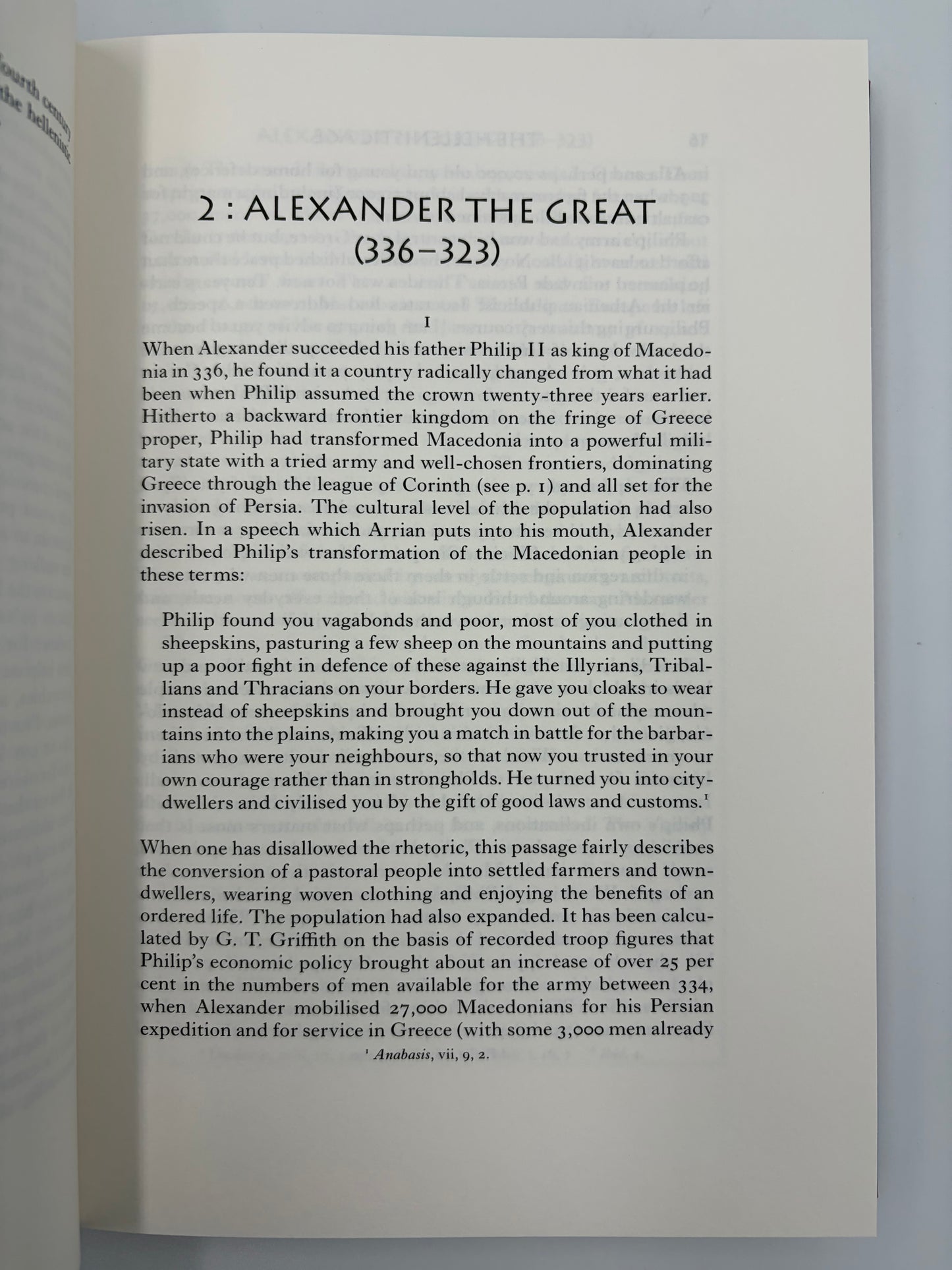 Page titled 'Alexander the Great' from The Folio History of Ancient Greece: The Hellenistic Age.