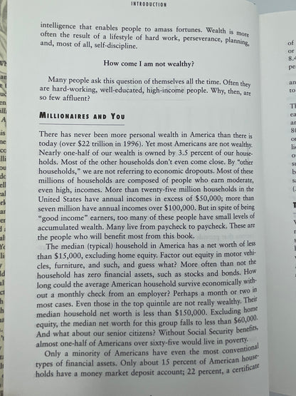 The Millionaire Next Door: The Surprising Secrets of America's Wealthy by Thomas Stanley, Ph.D. & William Danko, Ph.D.