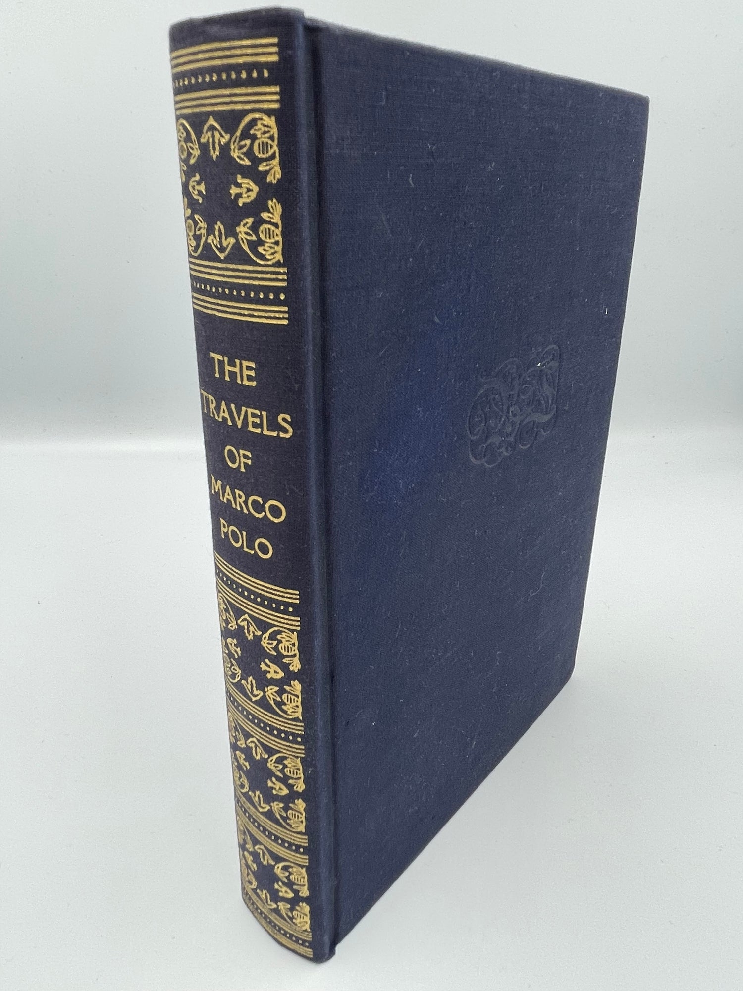 Book Cover and spine of "The Travels of Marco Polo the Venetian" (1948 edition).