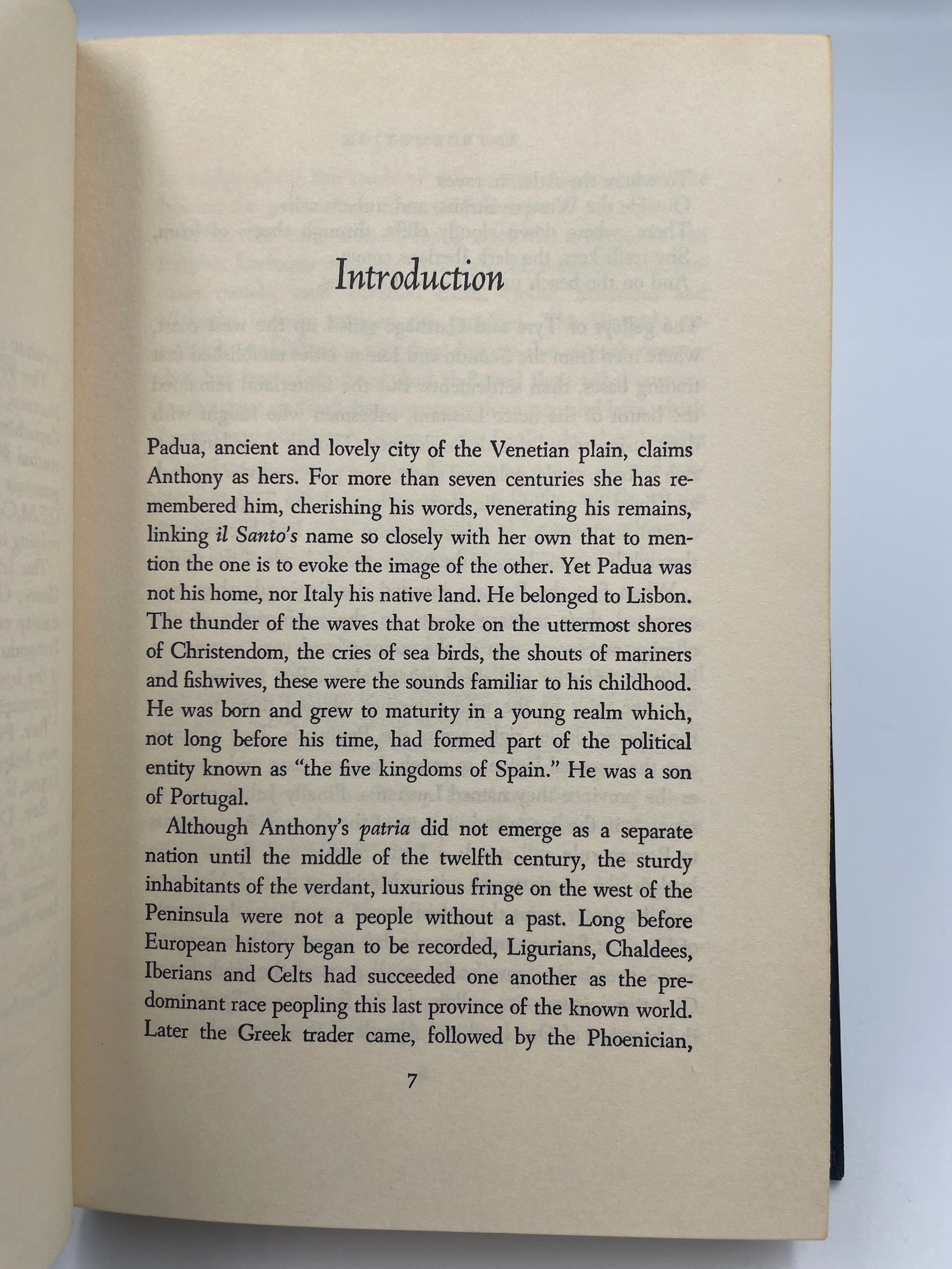 Introduction page from ‘St. Anthony and his Times’ by Mary Purcell