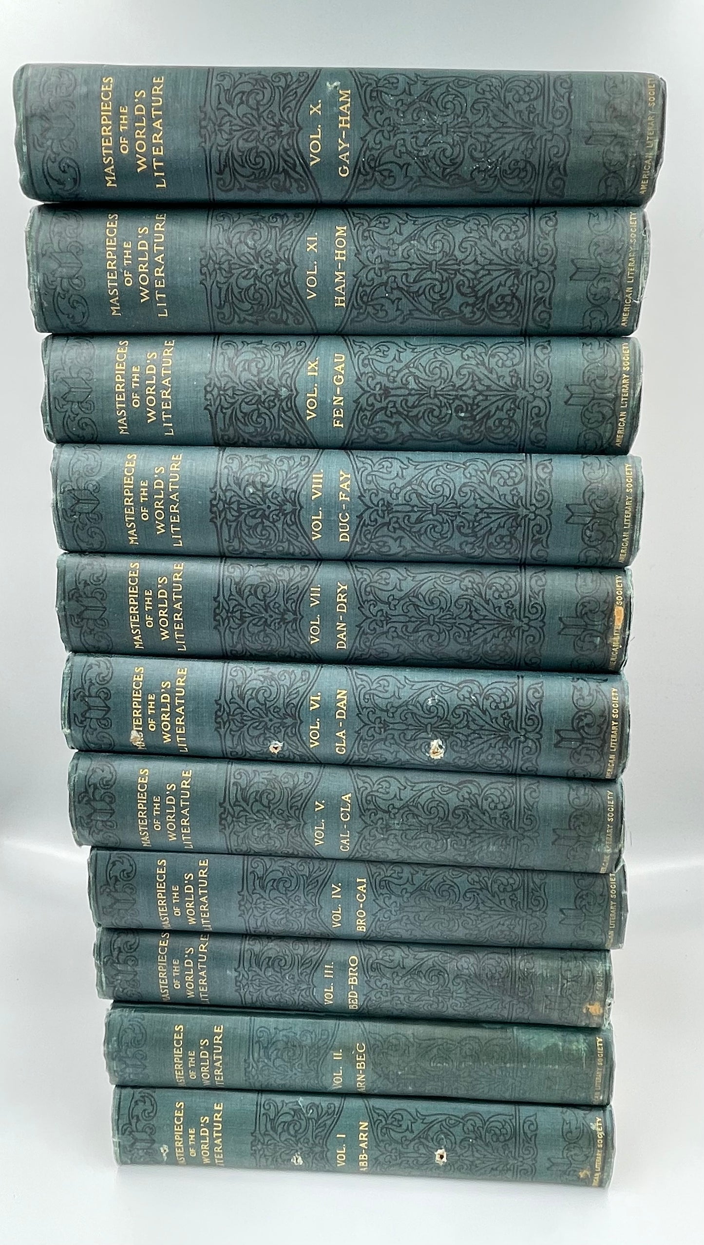 Masterpieces of the World's Literature Ancient and Modern. Harry Thurston Peck (Editor). Complete 20 Vol Set.