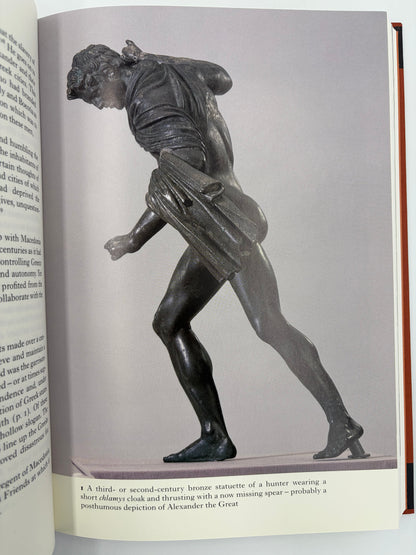 Illustration of a bronze statue of a hunter from The Folio History of Ancient Greece: The Hellenistic Age.