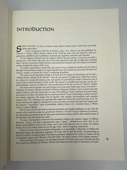 The Fifteen Decisive Battles of the World – Sir Edward Creasy | Heritage Press 1969 w/ Slipcase