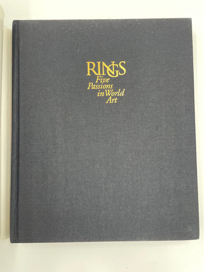 Cloth book cover without dust jacket from Rings: Five Passions in World Art
