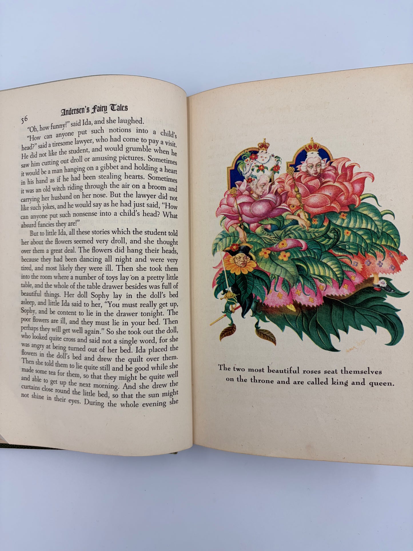 Page 56+ illustration page from ‘Andersen's Fairy Tales’ By Hans Christian Andersen.