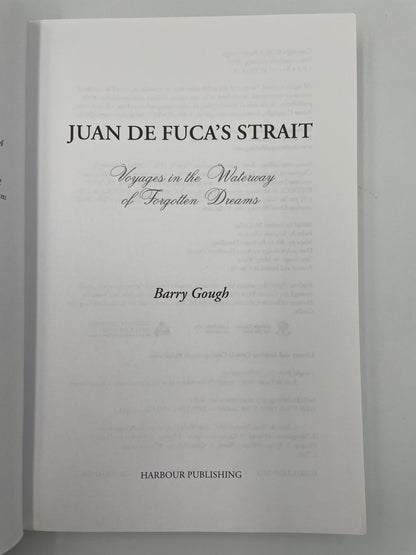 Title page of ‘Juan de Fuca's Strait’ by Barry Gough