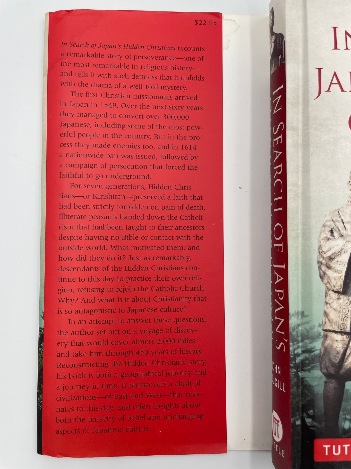 Inside dust jacket information from book 'In Search of Japan’s Hidden Christians' by John Dougill.
