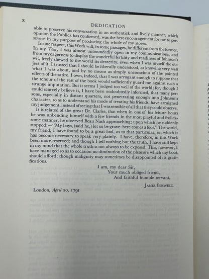 Boswell (Britannica: Great Books of the Western World) Life of Samuel Johnson, LL.D.