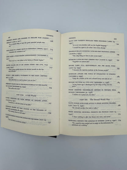 A Treasury of the World's Great Speeches, edited by Houston Peterson