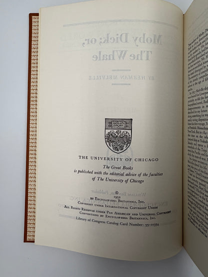 Copyright page from ‘Moby-Dick; or, The Whale’ by Herman Melville.