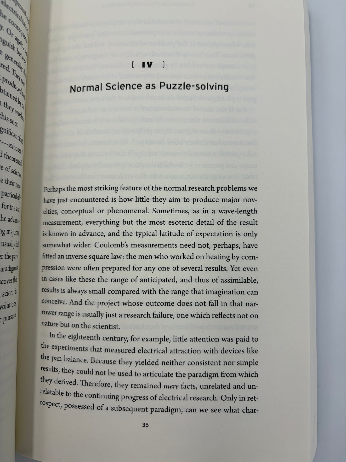 Chapter 4 titled 'Normal Science as Puzzle-solving' from the book, 'The Structure of Scientific Revolutions' by Thomas S. Kuhn.
