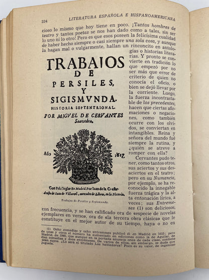 Random page 334 from ‘Historia de la Literatura Española e Hispanoamericana’.