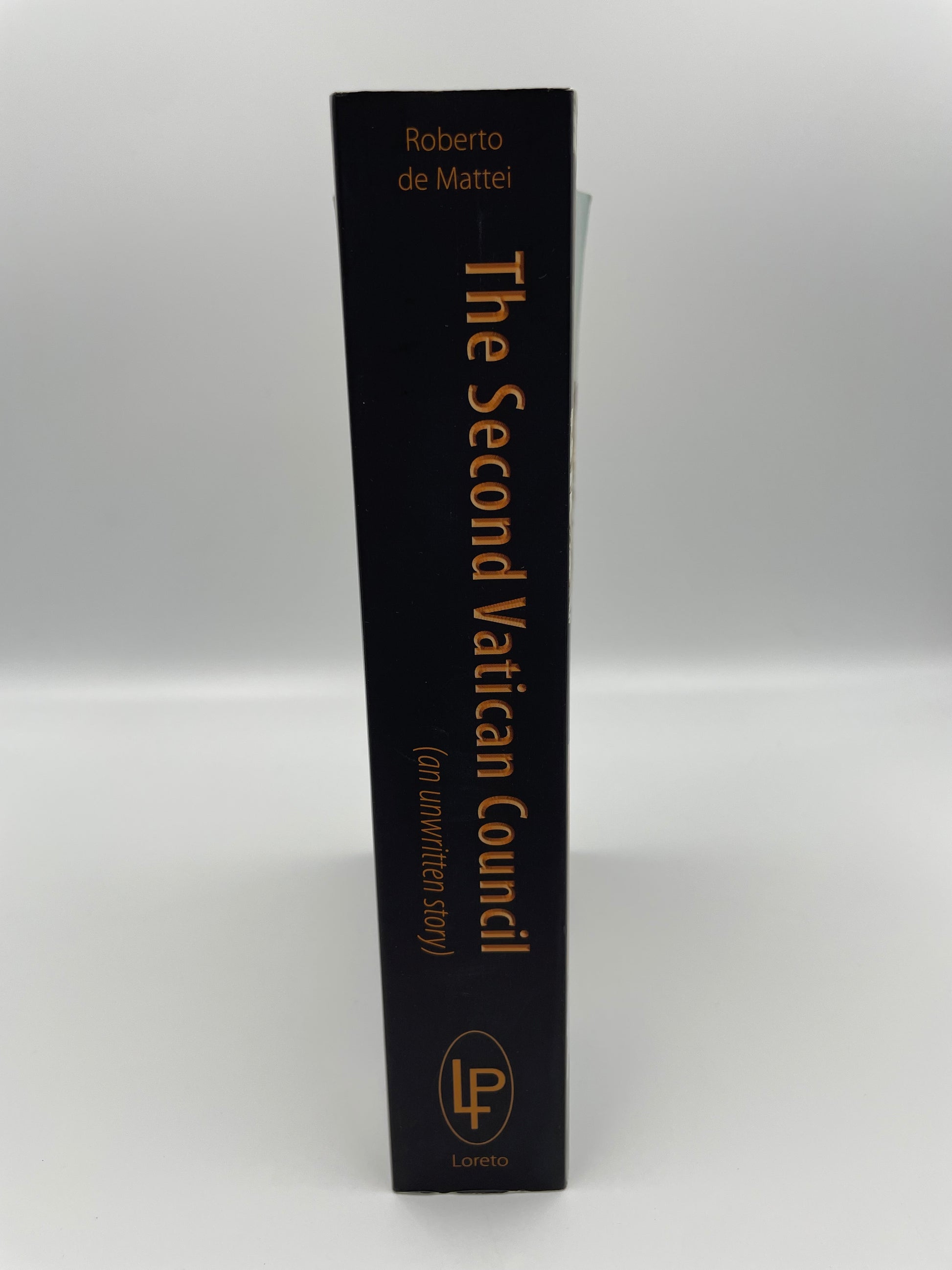 Book titled 'The Second Vatican Council' on a white background