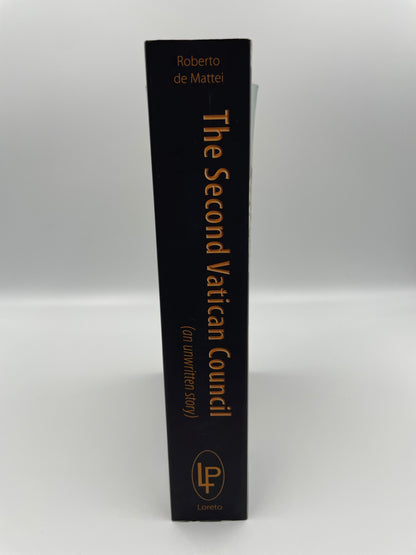 Book titled 'The Second Vatican Council' on a white background