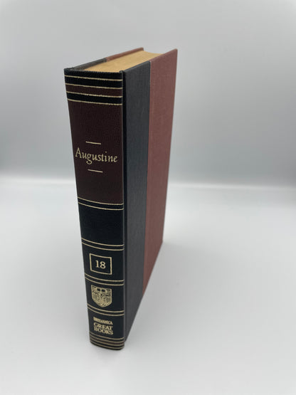 Book Spine of "Augustine. The Confessions. The City of God. On Christian Doctrine". Great Books Britannica 1952, 1st edition Book 