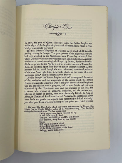 Chapter 1 page from "Victoria from her Birth to the Death of the Prince Consort" by Cecil Woodham-Smith 