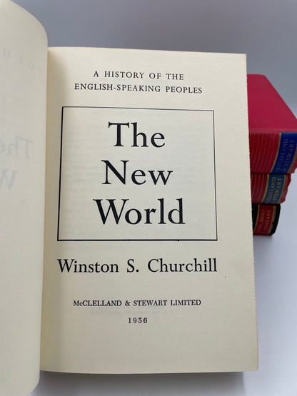 Title page vol 1, A History of the English speaking peoples by Winston Churchill