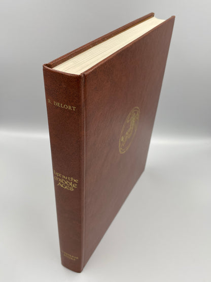 Spine and book cover without dust jacket of ‘Life in the Middle Ages’