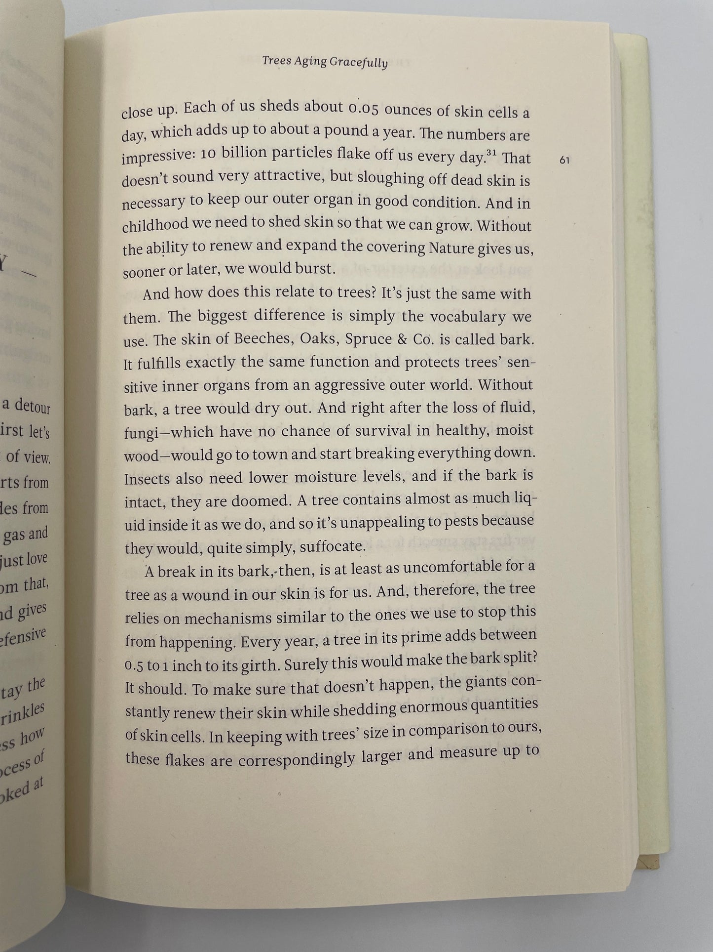 Rando page 61 from 'The Hidden Life of Trees' by Peter Wohlleben.