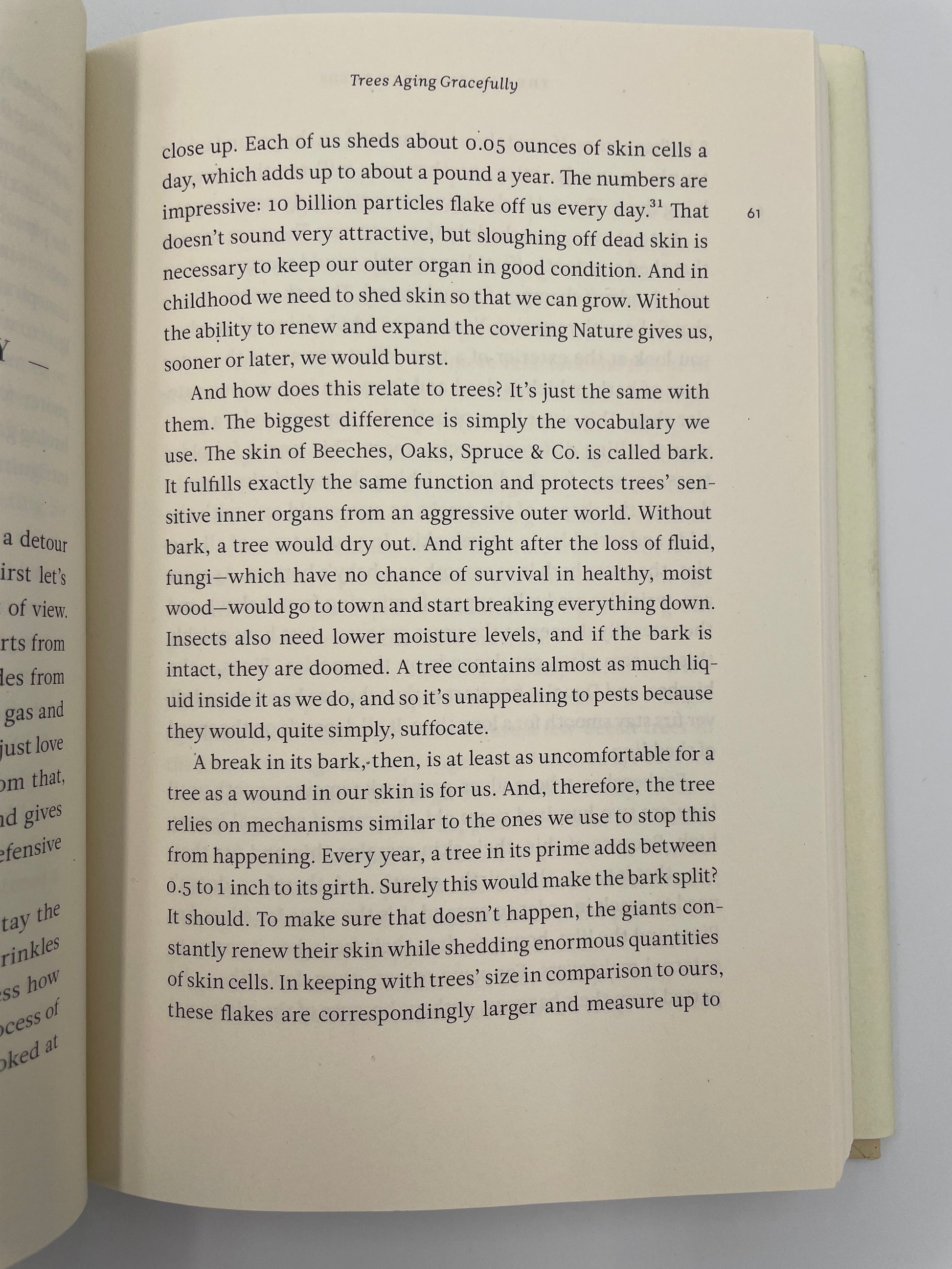 Rando page 61 from 'The Hidden Life of Trees' by Peter Wohlleben.