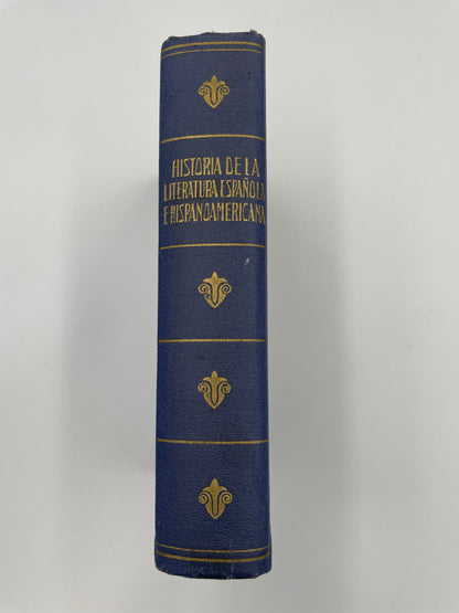 Book spine of ‘Historia de la Literatura Española e Hispanoamericana’.
