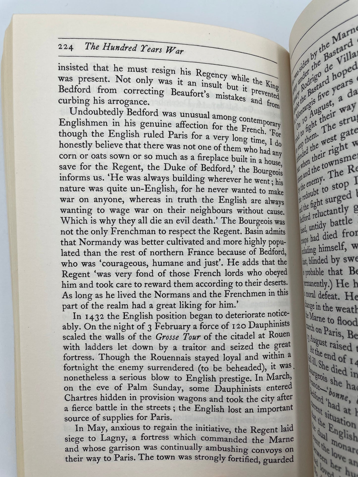 Page 224 from ‘A Brief History of The Hundred Years War’ by Desmond Seward