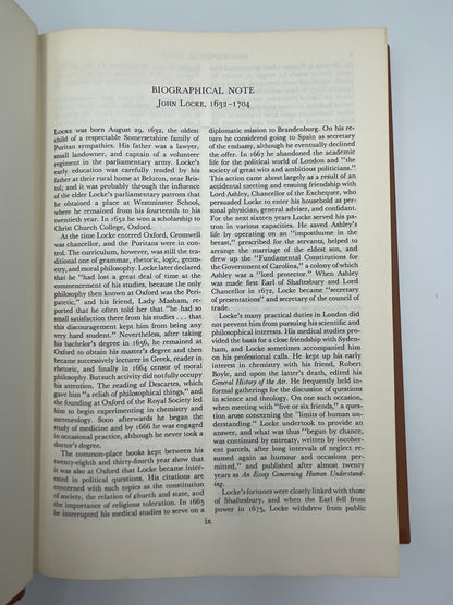Locke. Burkeley. Hume. (Britannica: Great Books of the Western World)