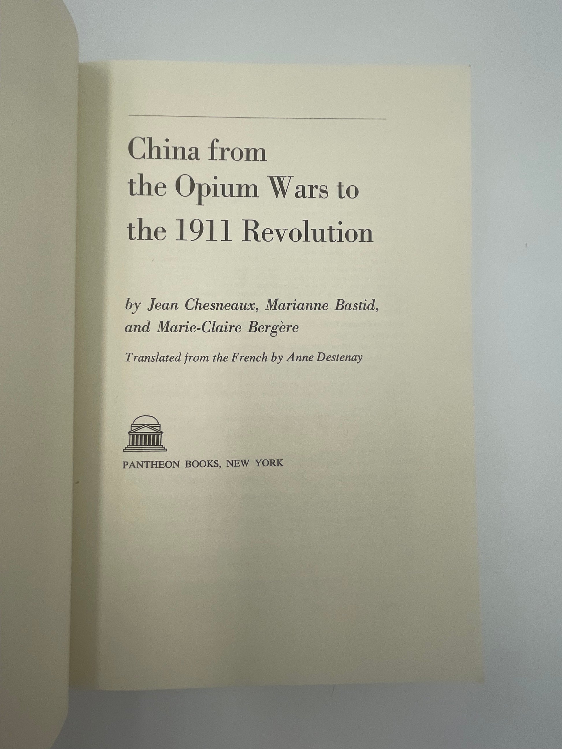 Title page of ‘China: From the Opium Wars to the 1911 Revolution’