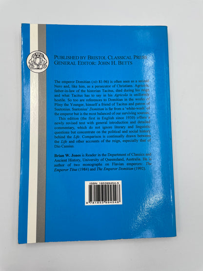 Back cover of "Suetonius. Domitian" Bristol Classics Press 