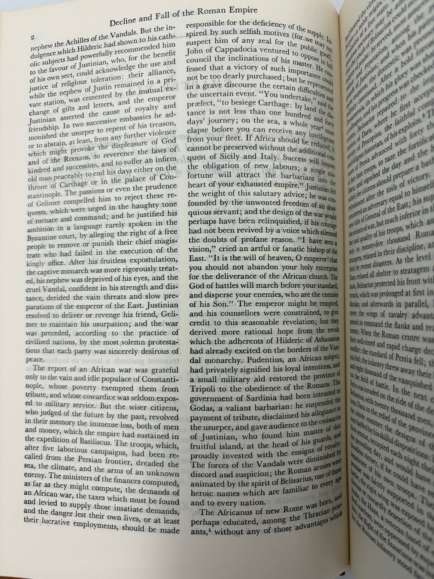 Page 2 from Volume 2 from 'The Decline and Fall of the Roman Empire' 