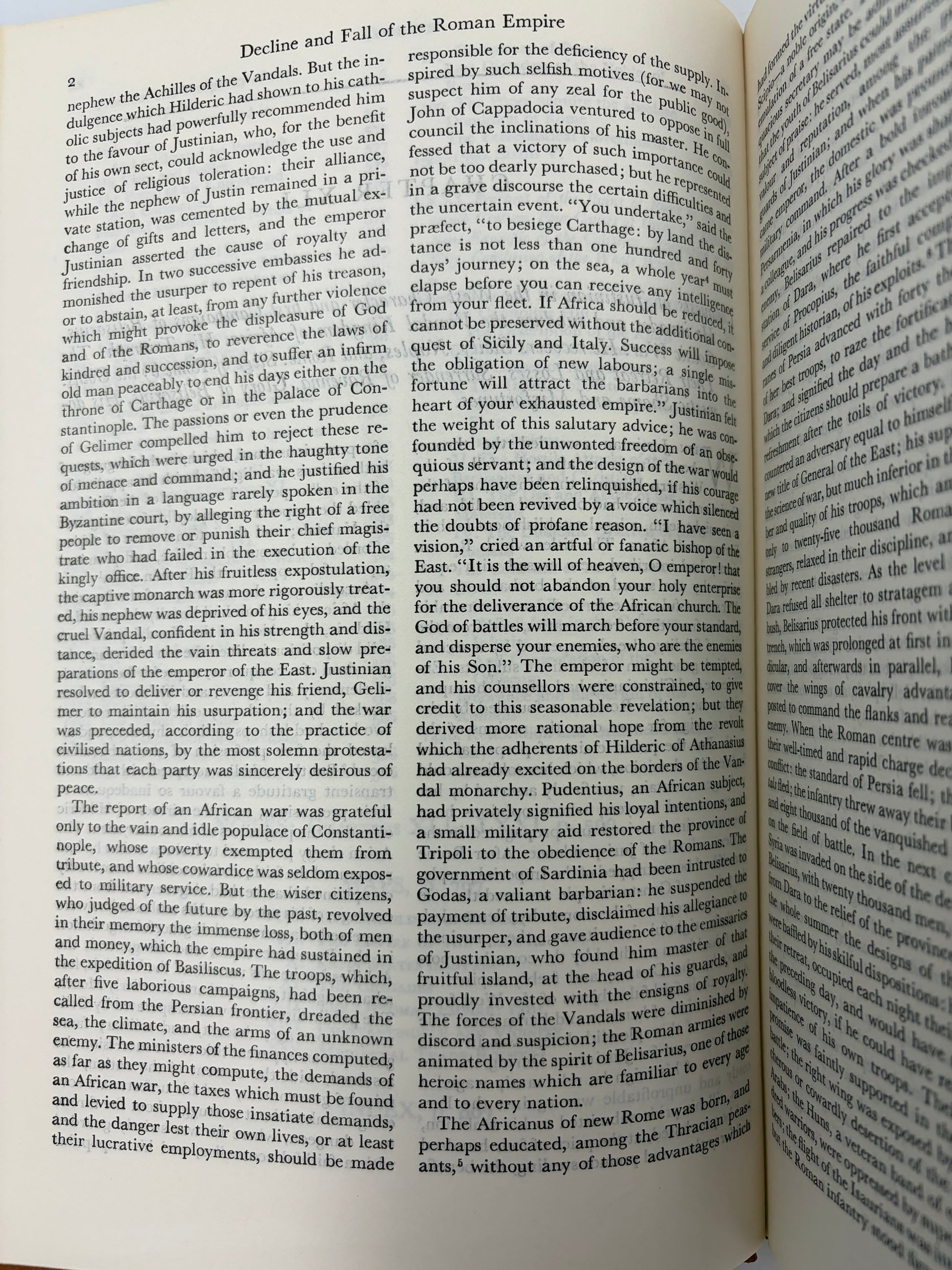 Page 2 from Volume 2 from 'The Decline and Fall of the Roman Empire' 