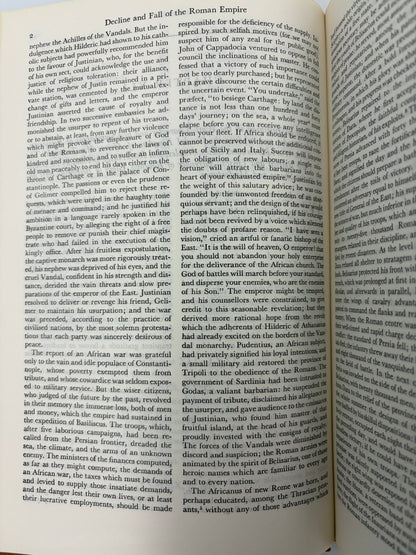 Page 2 from Volume 2 from 'The Decline and Fall of the Roman Empire' 