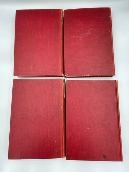 4 back covers of "The Library Edition of Historic Characters and Famous Events" (1905) 11 Volume set. Edited by J.B.Millet.
