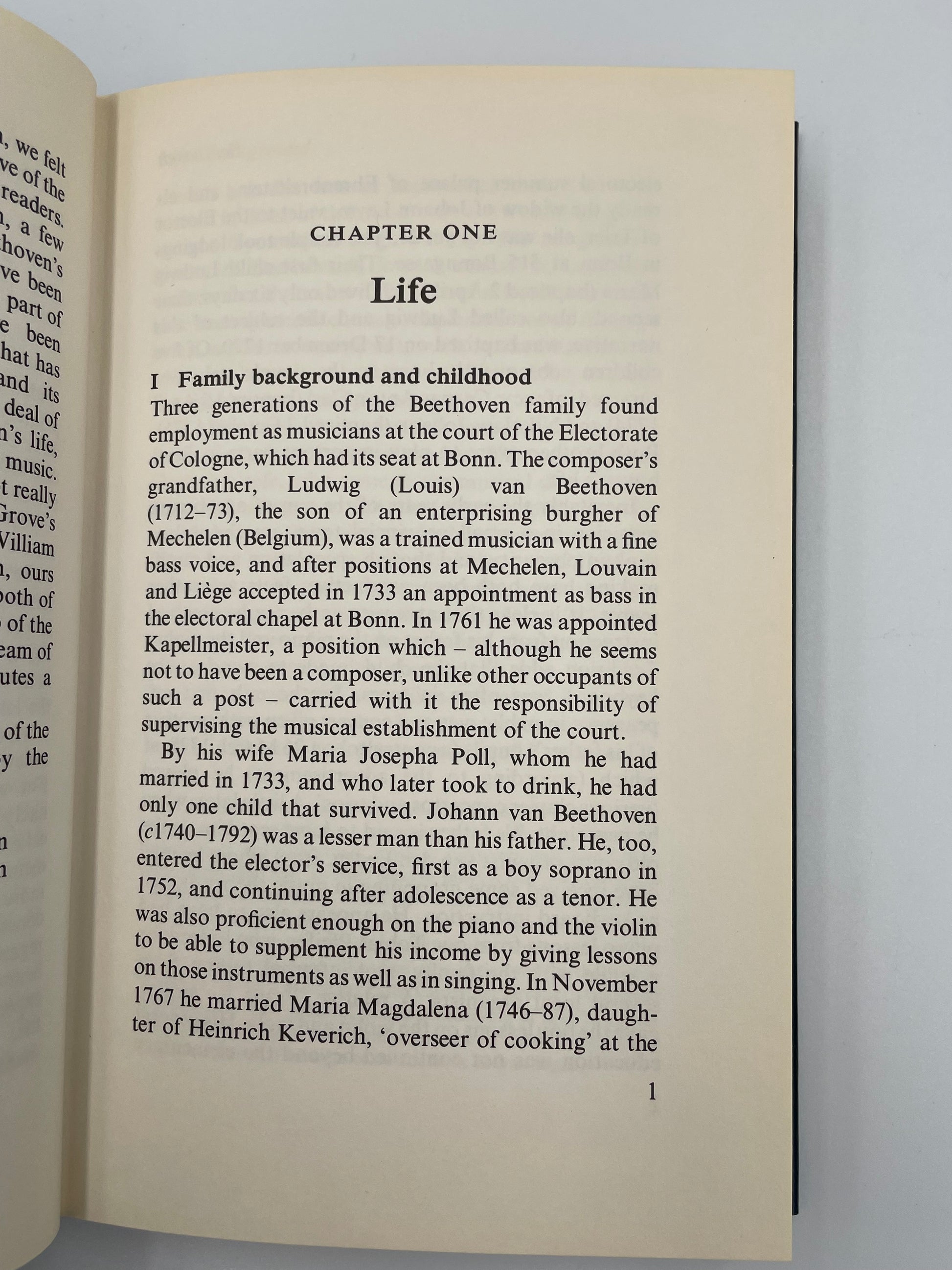 Chapter 1 page of ‘The New Grove Beethoven’