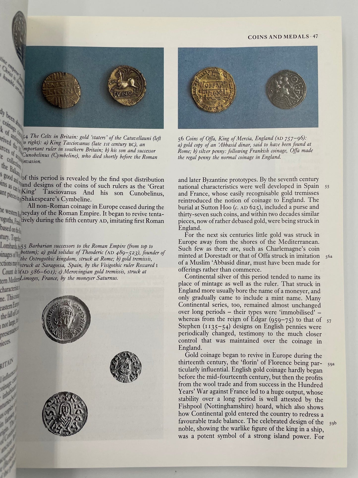 Page 47 with illustrations of coins from The Collections of the British Museum