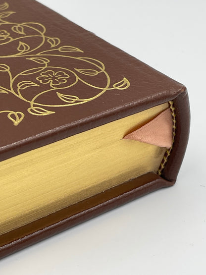 Beautiful leather binding and gold gilded  book edge view of  of "Jude the Obscure" by Thomas Hardy (Collector's Edition) Easton Press