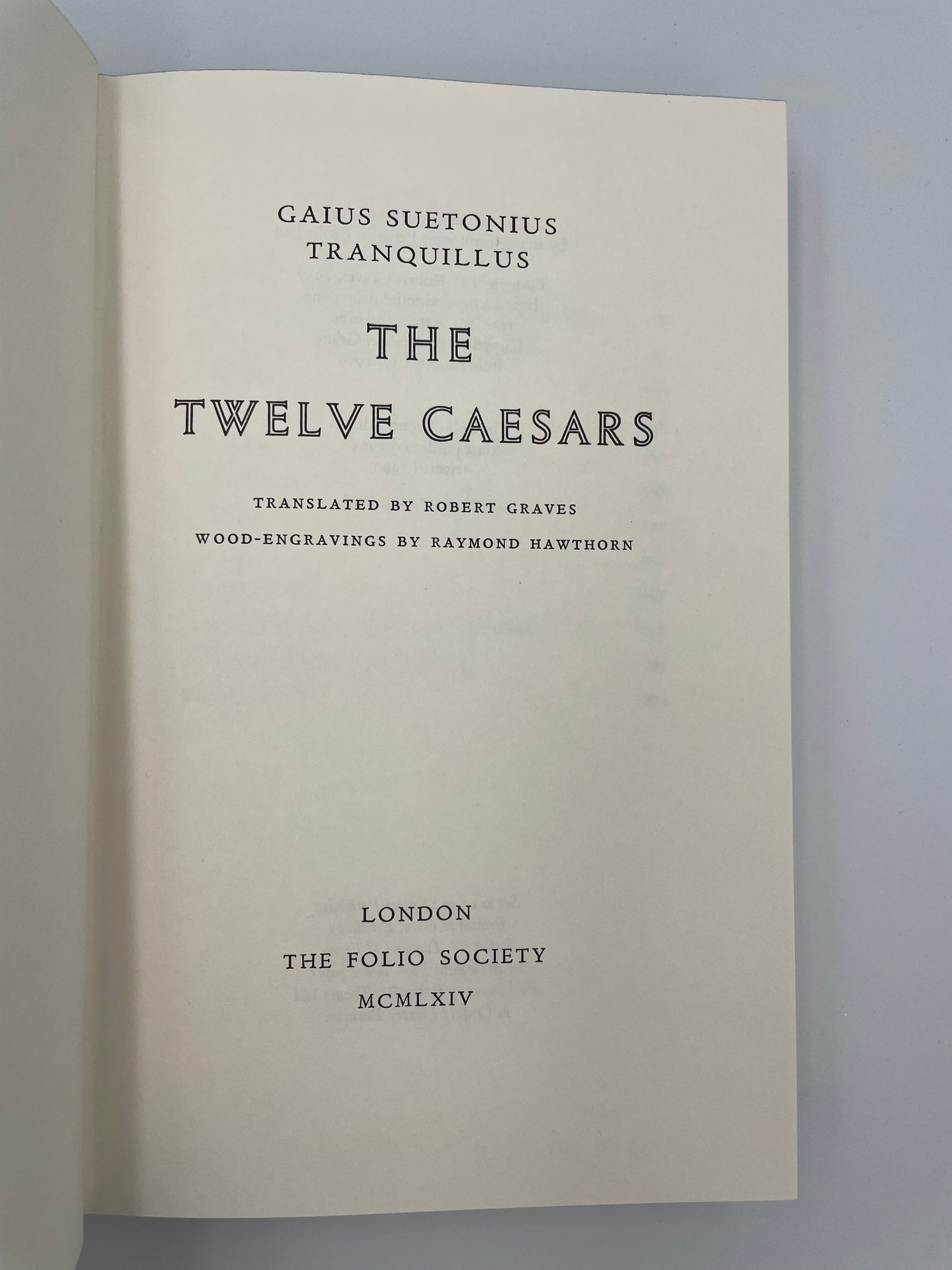 The Twelve Caesars by Suetonius