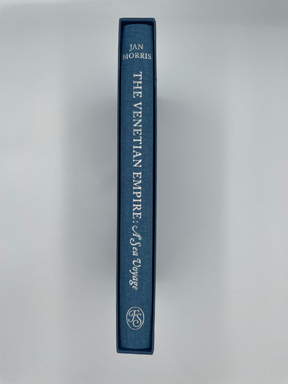 Spine view of "The Venetian Empire: A Sea Voyage" by Jan Morris (The Folio Society) 
