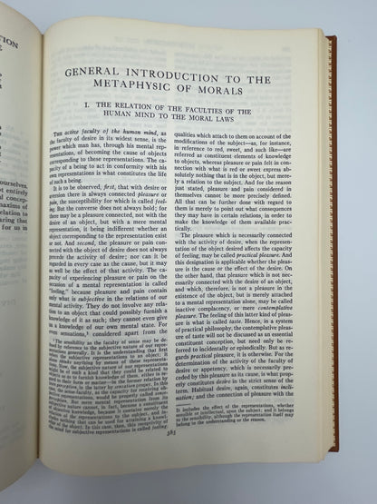 Page 385 from "Kant" (Britannica: Great Books of the Western World) The Critique of Pure Reason. The Critique of Practical Reason And Other Ethical Treatises. The Critique of Judgement.