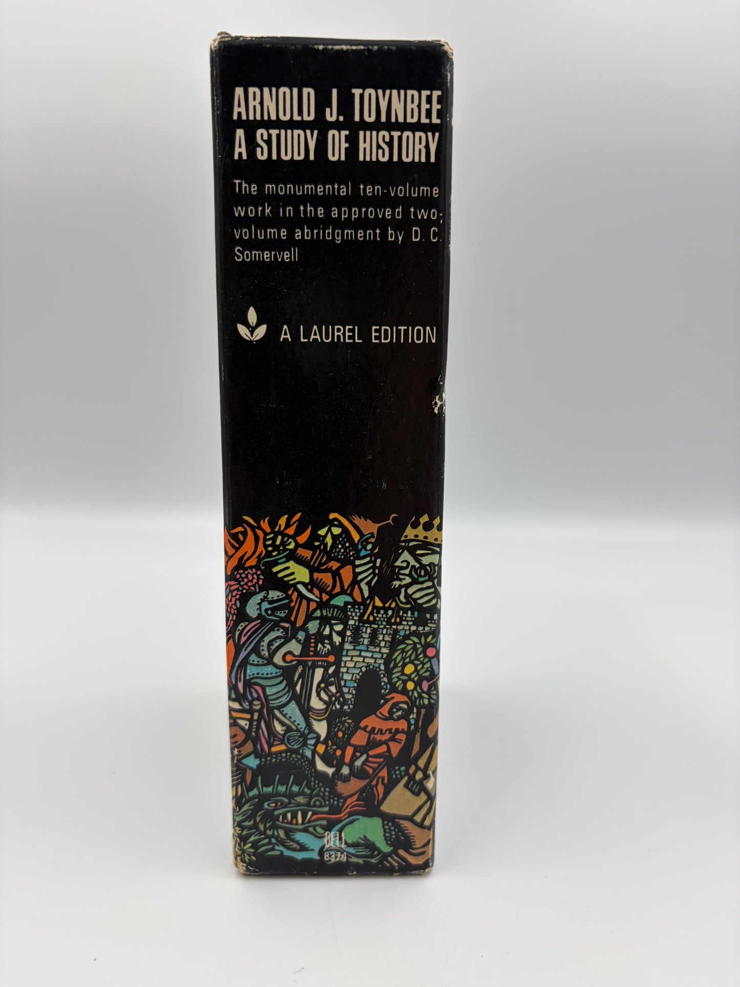 ‘A Study of History’ by Arnold J.Toynbee - 2 Volume Abridged Set Slipcase spine view. 